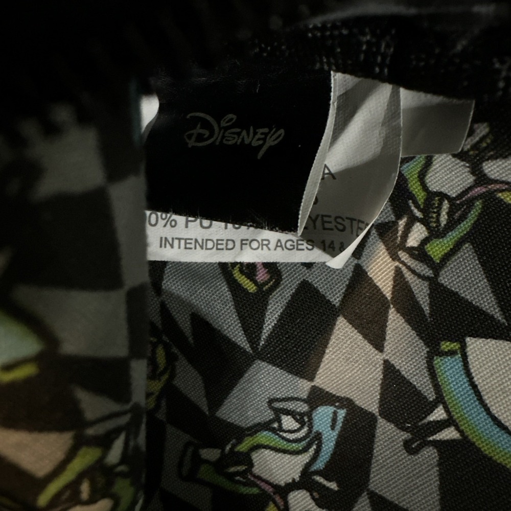 DISNEY ALICE IN WONDERLAND RABBIT EAR CLOCK‎ CROSSBODY BAG 7" dia - Picture 5 of 9